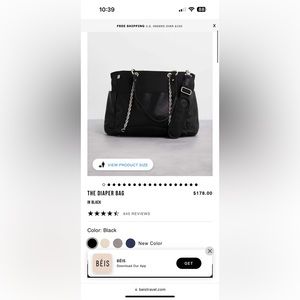 Beis diaper bag